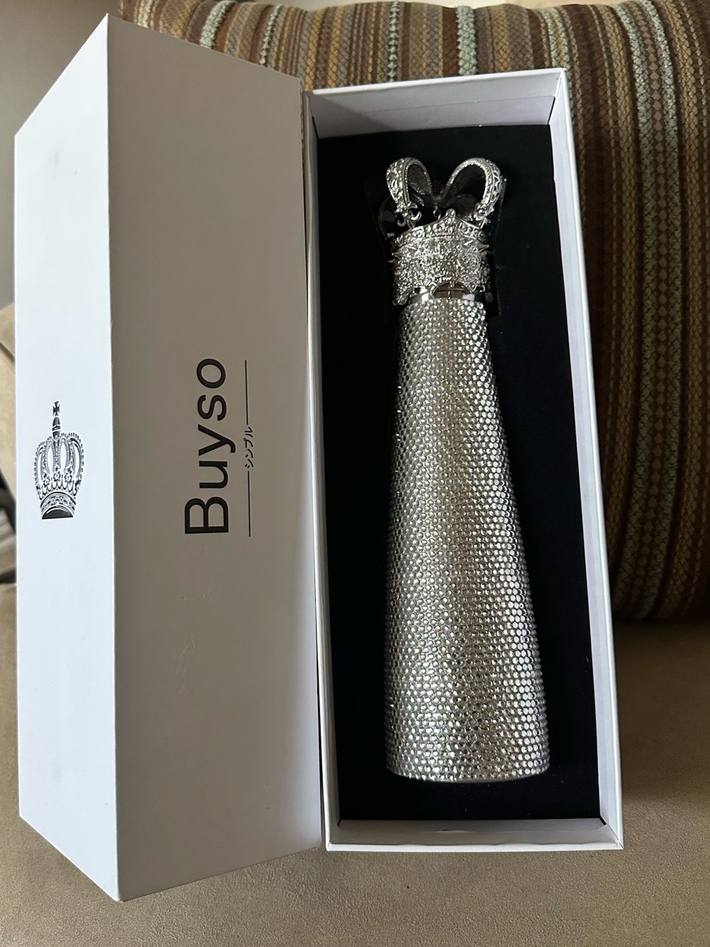 Bling Rhinestone Crown 17oz Stainless Steel Insulated Water Bottle NIB - Picture 7 of 8